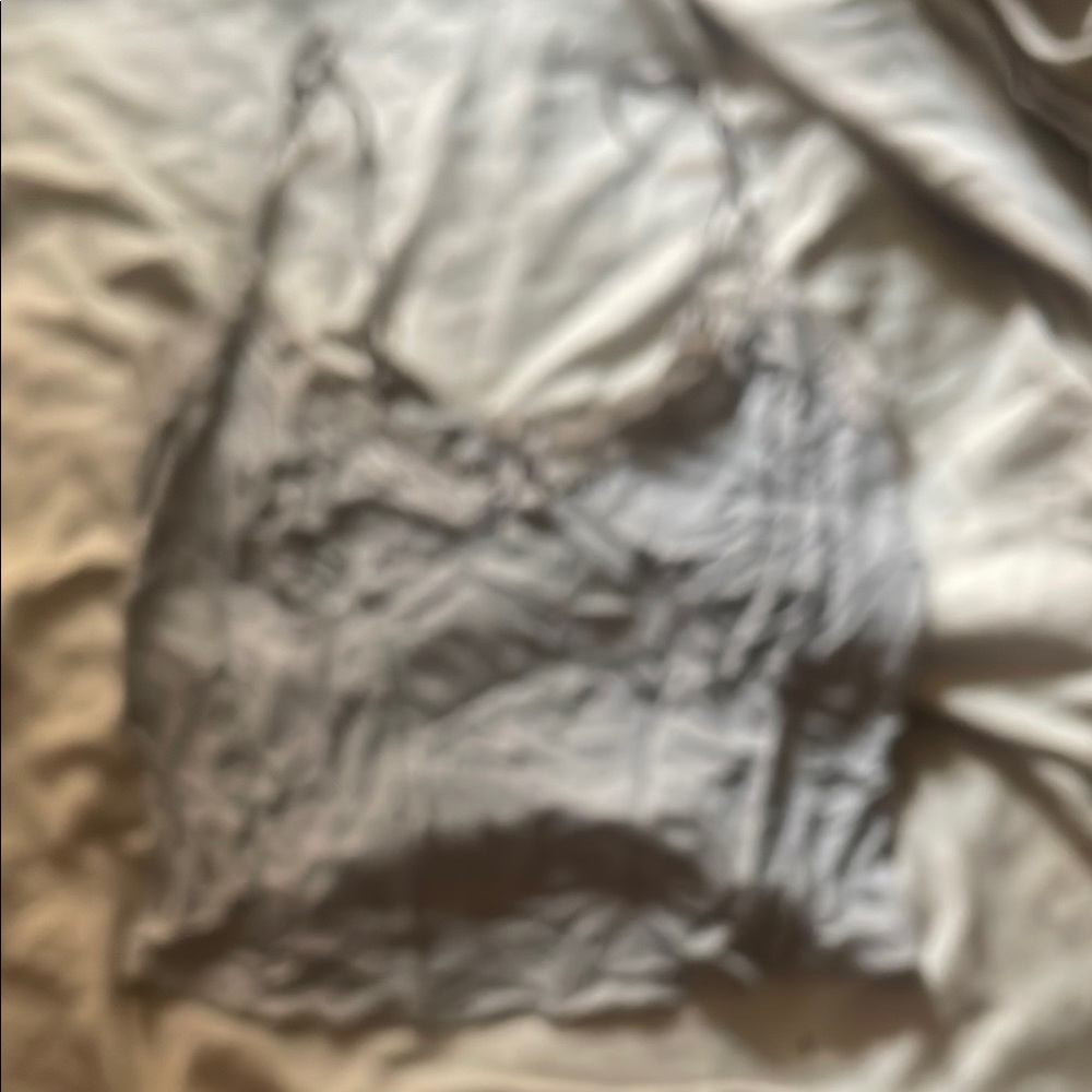 Active USA Gray Lace Trim Cami